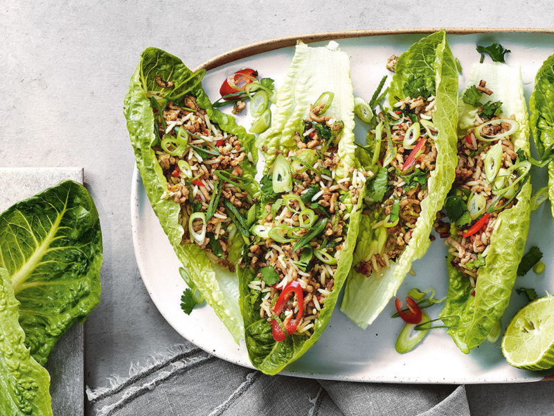 Thai Green Pork Lettuce Wraps