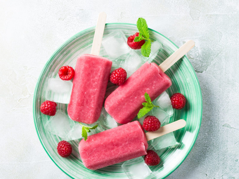 Raspberry Popsicles